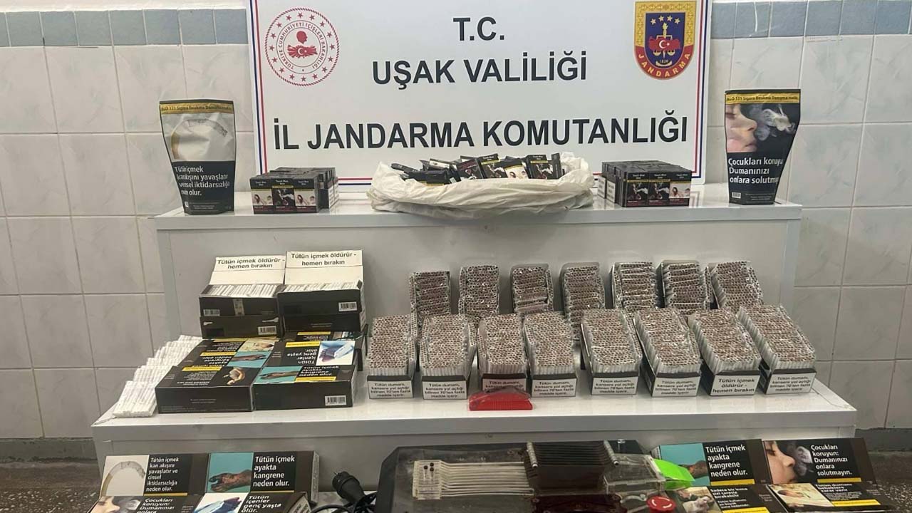 Uşak’ta Sigara Kaçakçılığı Operasyonu