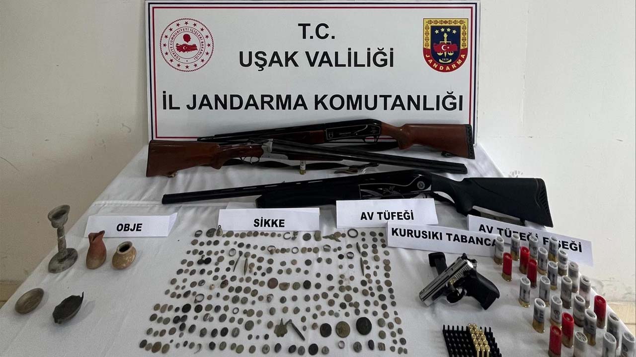Uşak’ta Çok Sayıda Tarihi Eser Ele Geçirildi