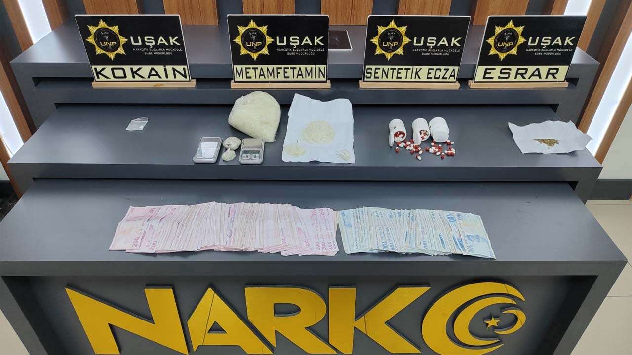 Uşak’ta Zehir Operasyonu, 8 Şüpheli Tutuklandı