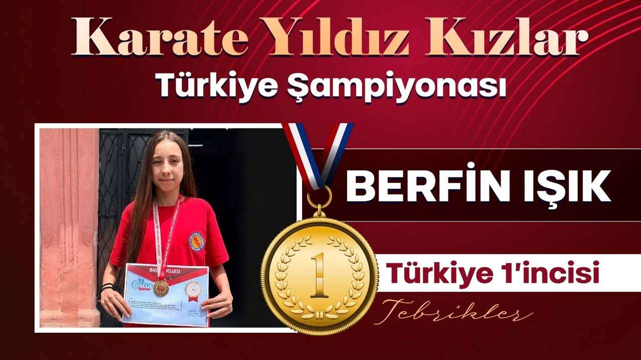 Uşaklı Berfin Işık Karate Türkiye Şampiyonu Oldu