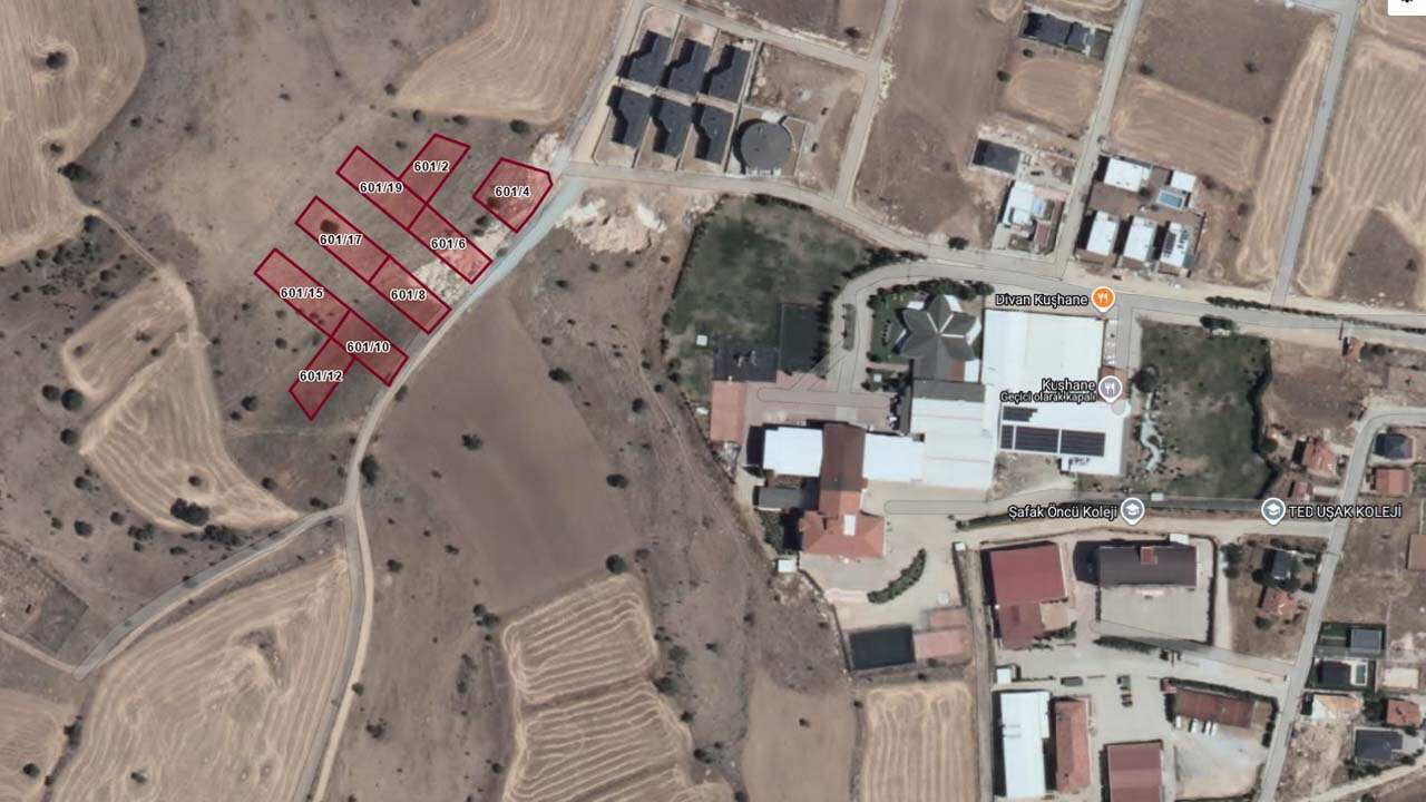 Uşak’ta Bölme Mahallesi’ndeki 9 Arsa Açık Artırmayla Satılacak