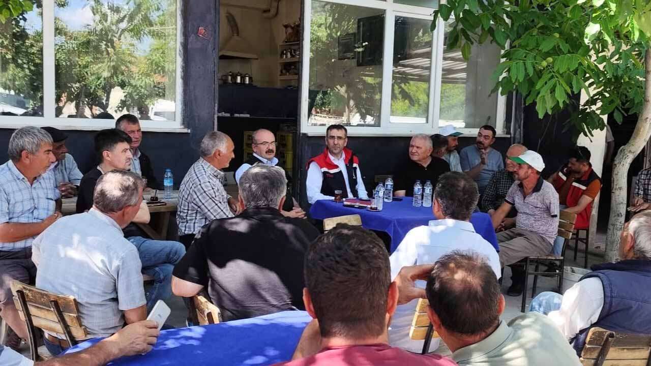 Uşak’ta Dolu Afetinden Etkilenen Üreticilere Geçmiş Olsun Ziyareti