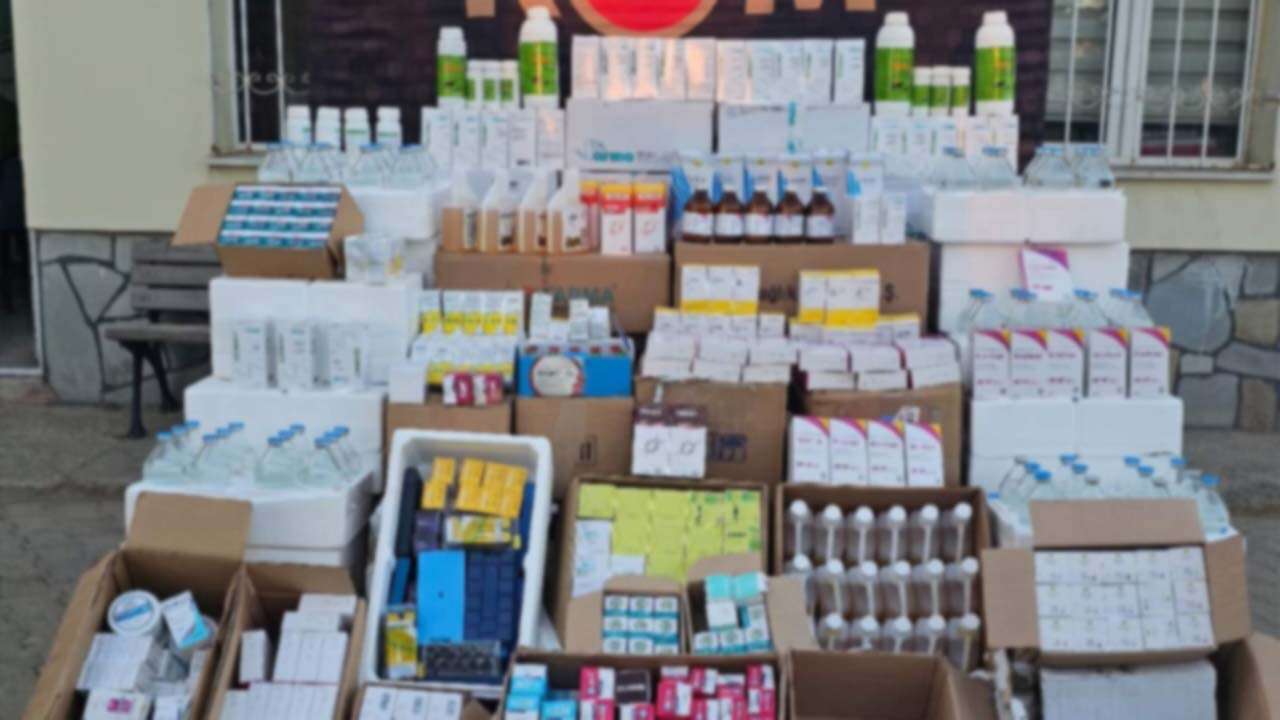 Uşak’ta Kaçak İlaç Operasyonu
