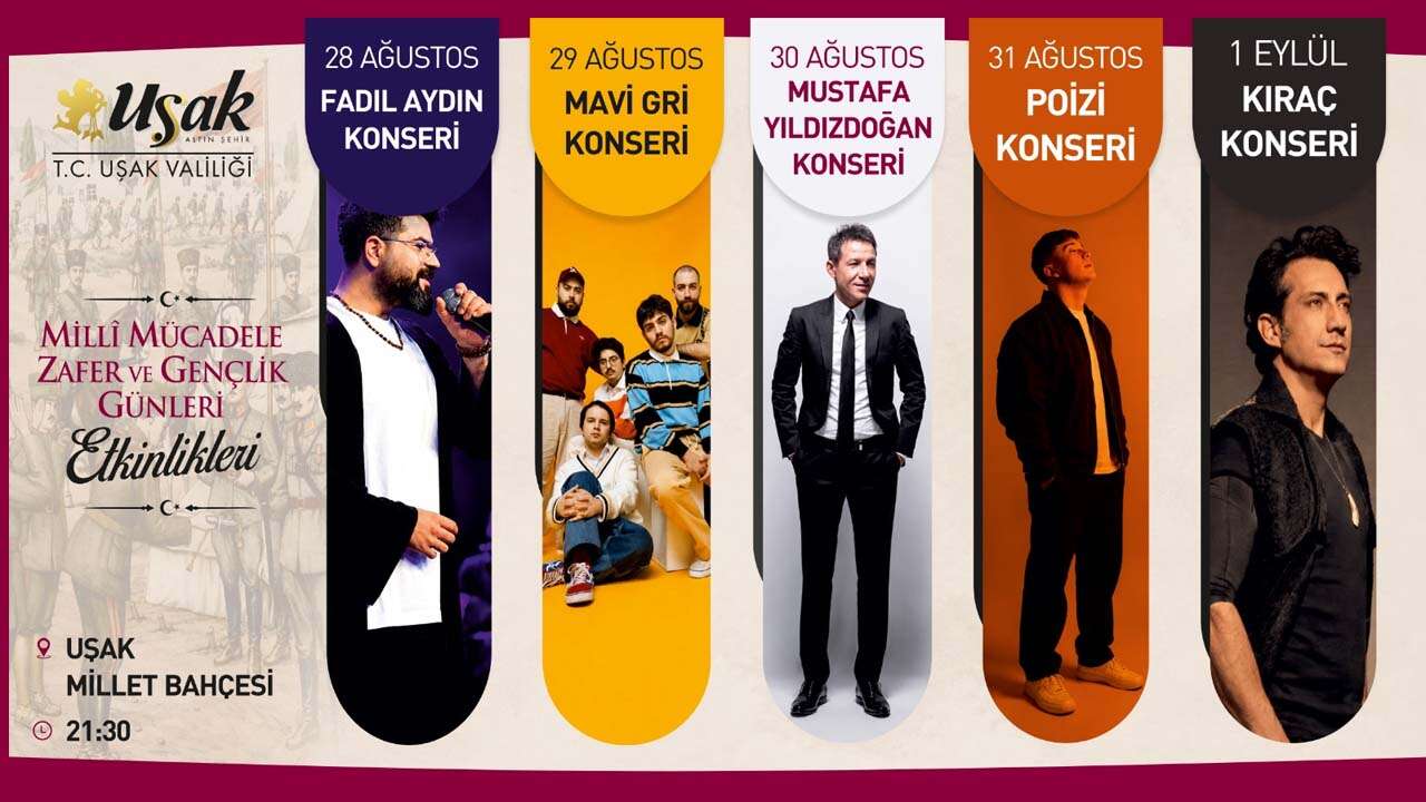 Uşak’ta Zafer Coşkusu 26 Ağustos’ta Başlayacak 1 Eylül’e Kadar Sürecek
