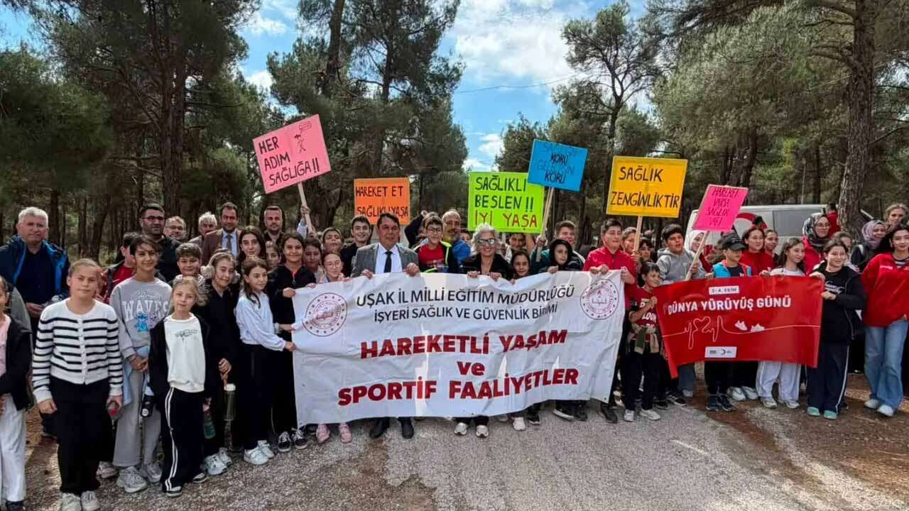 Banaz’da Sağlıklı Gelecek İçin Hep Birlikte Yürüdüler