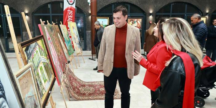 Uşak’ta Kadın Hakları Günü’ne özel resim sergisi