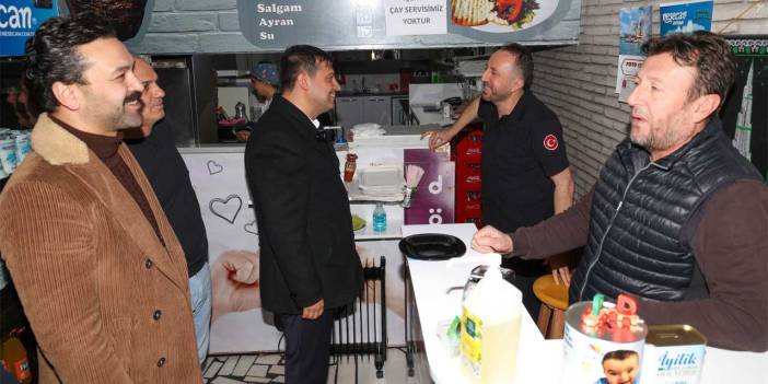 Başkan Çakın Çavuş Çeşme Sokak’taki esnafları ziyaret etti