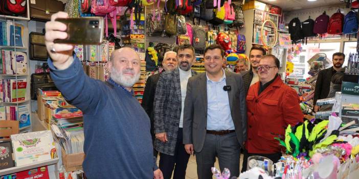 Başkan Çakın, Mimar Sinan Caddesi'ndeki esnafları ziyaret etti