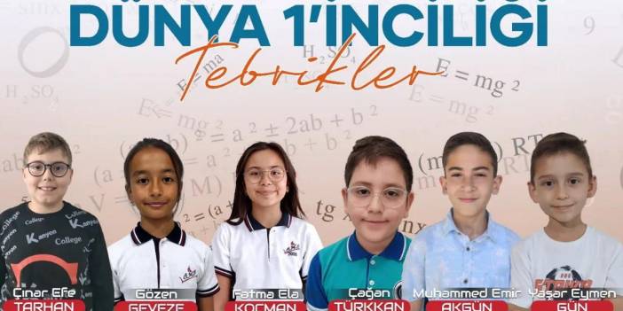 Uşaklı öğrencilerden Matematik’te uluslararası başarı