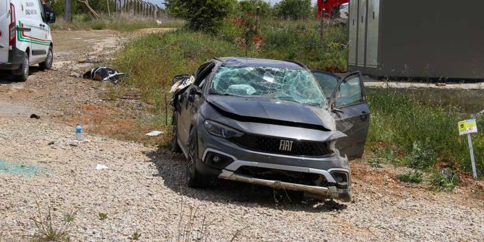Uşak'ta otomobil takla attı! Yunanistan uyruklu 1 kişi öldü, 2 yaralı var