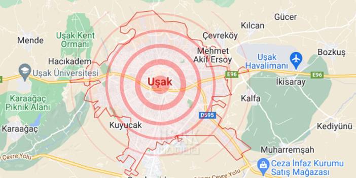 Uşak Kaçıncı Derece Deprem Bölgesinde?