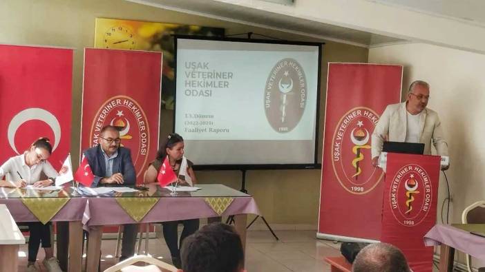 Uşak Veteriner Hekimler Odası'nda Özgür Uğur güven tazeledi