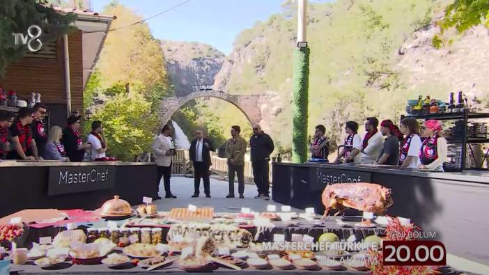 MasterChef Türkiye ödül oyunu için Uşak'ın tarihi köprüsünde