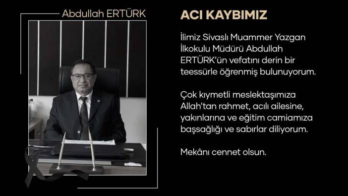 Sivaslı Muammer Yazgan İlkokulu Müdürü vefat etti