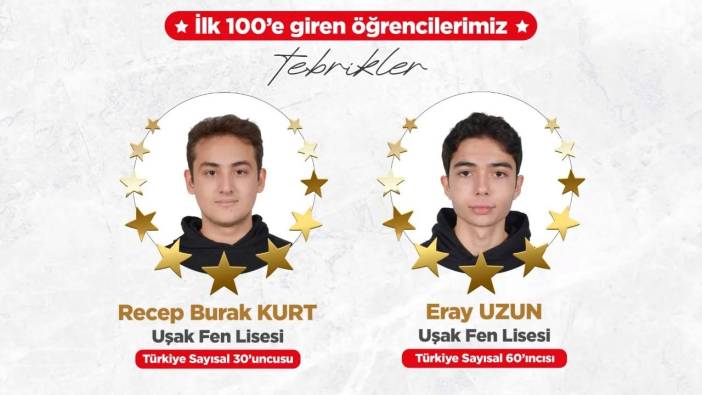 Uşak’tan MSÜ’de Gururlandıran Sonuç