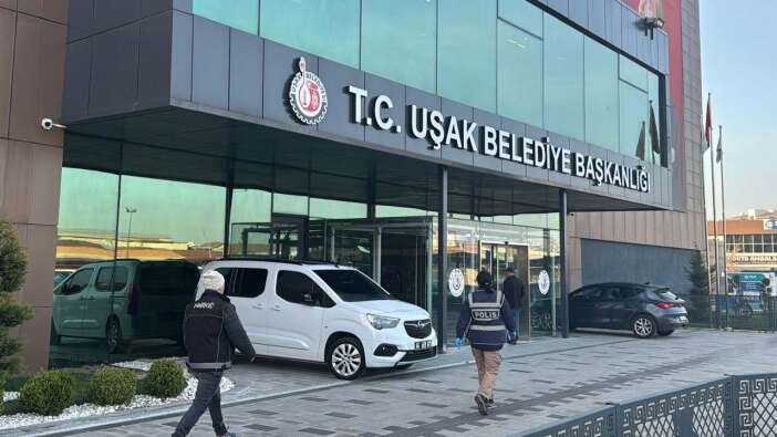 Uşak Belediyesine Operasyon, 25 Şüpheli Gözaltına Alındı