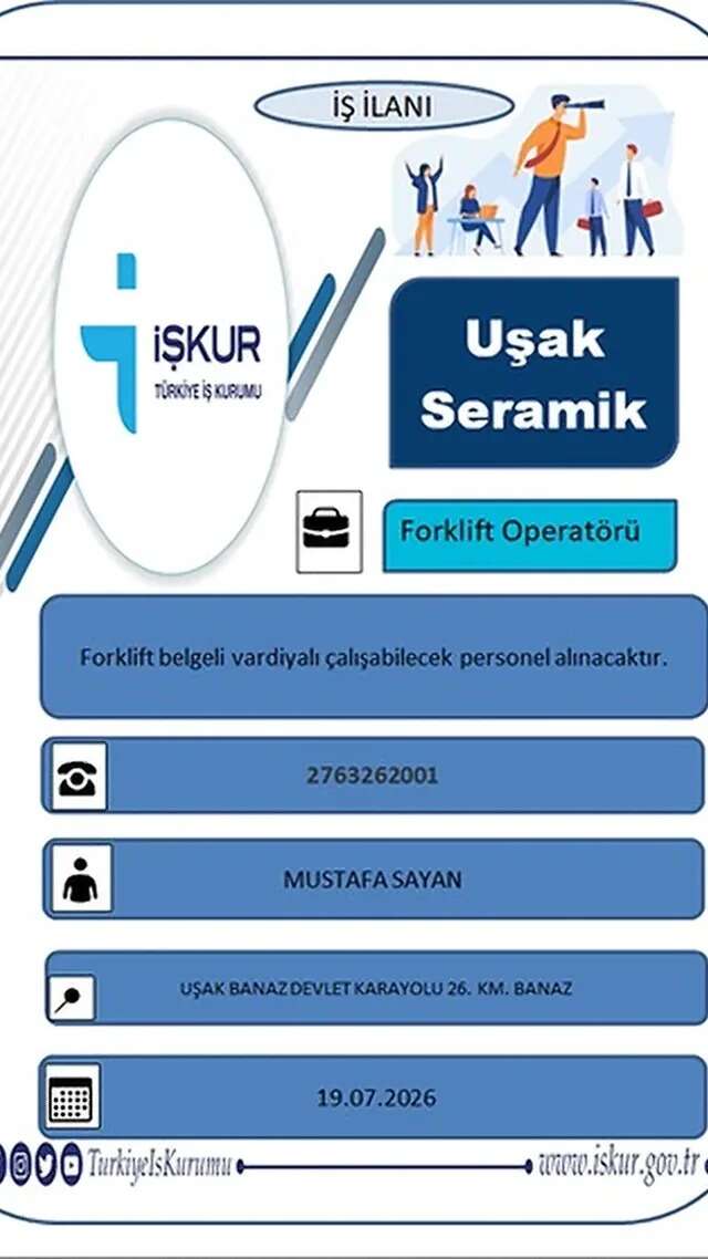 usak-seramik-is-ilani