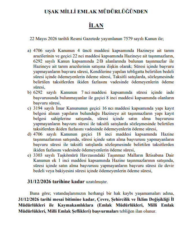 usak-milli-emlak-mudurlugu-duyuru
