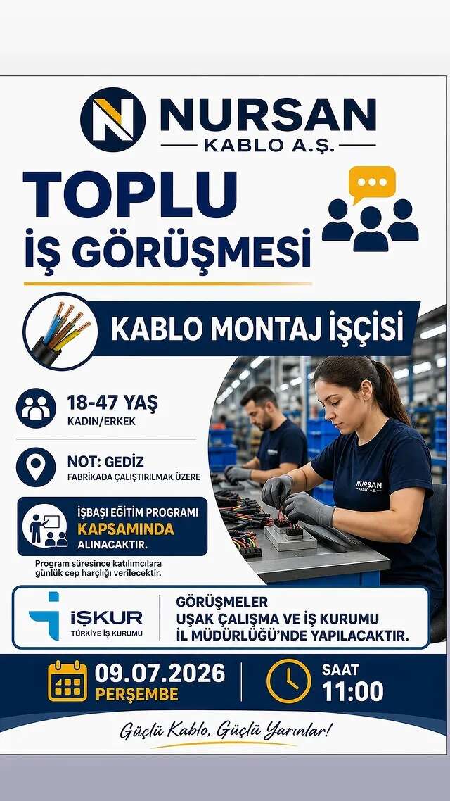 kablo-montaj-iscisi