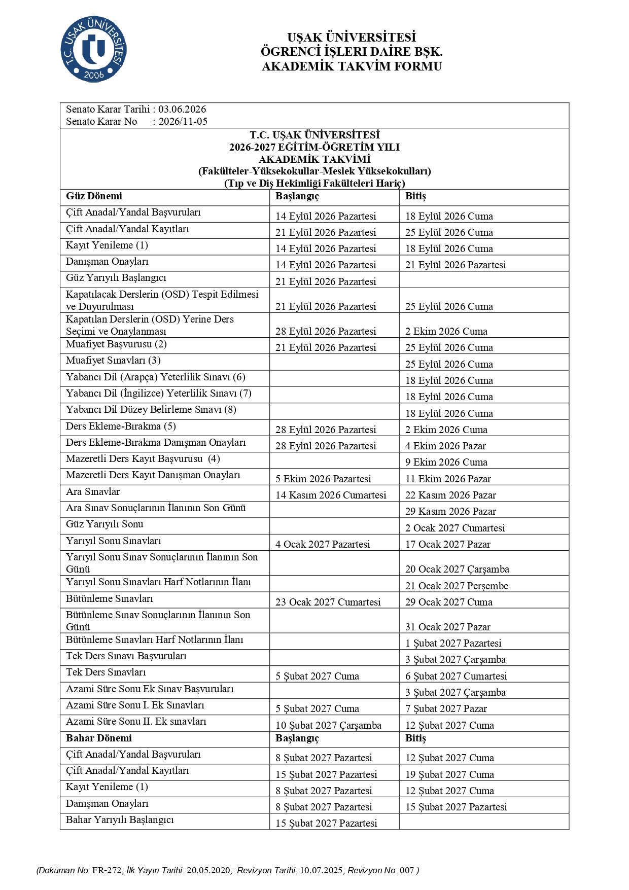 usak-universitesi-2026-2027-akademik-takvim-1